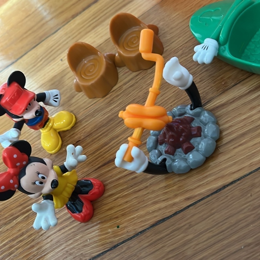Disney Mickey Mouse camping play set plus additional figurine set gently used. - Picture 2 of 4